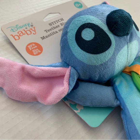 Disney Baby Stitch Teether Blanky & Blue RaZberry Teether - Picture 6 of 15